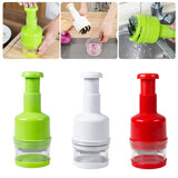 2019 Stainless Steel Cutter Plastic Hand-Pressing Onion Garlic Chopper Kitchen Manual Food Vegetable Salad Slicer Mincer Gadgets