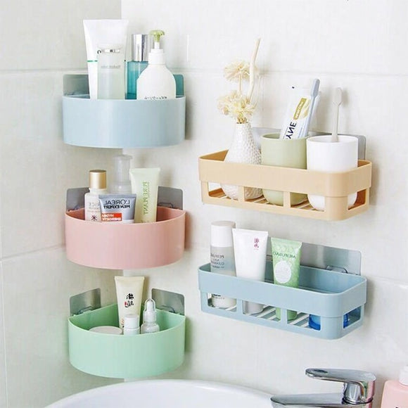 Bathroom Storage Rack Kitchen storage Rectangle Semicircle Wall Shelf Bathroom Organizer Shelves For Wall Shelf Makeup Organize