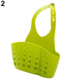 Sink Sponge Holder 2 Bags Holes Tap Hanging Strainer Organizer Storage Rack