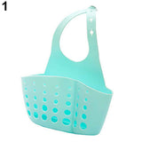 Sink Sponge Holder 2 Bags Holes Tap Hanging Strainer Organizer Storage Rack