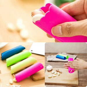 Silicone Garlic Peeler Peel Easy Useful Kitchen Tools Non-toxic Safety Gadget Garlic Stripper Tube Peeling Garlic Peeling